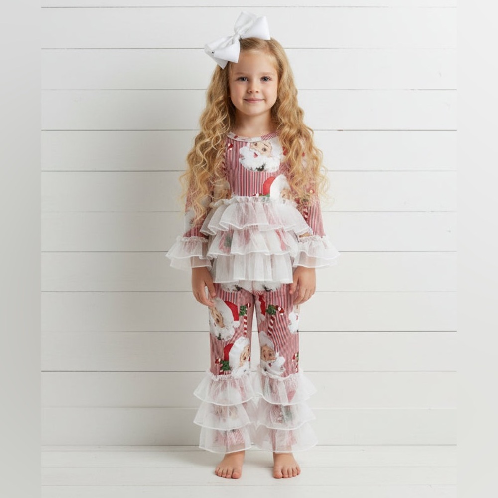 Santa Boutique Ruffle Milk Silk Outfit